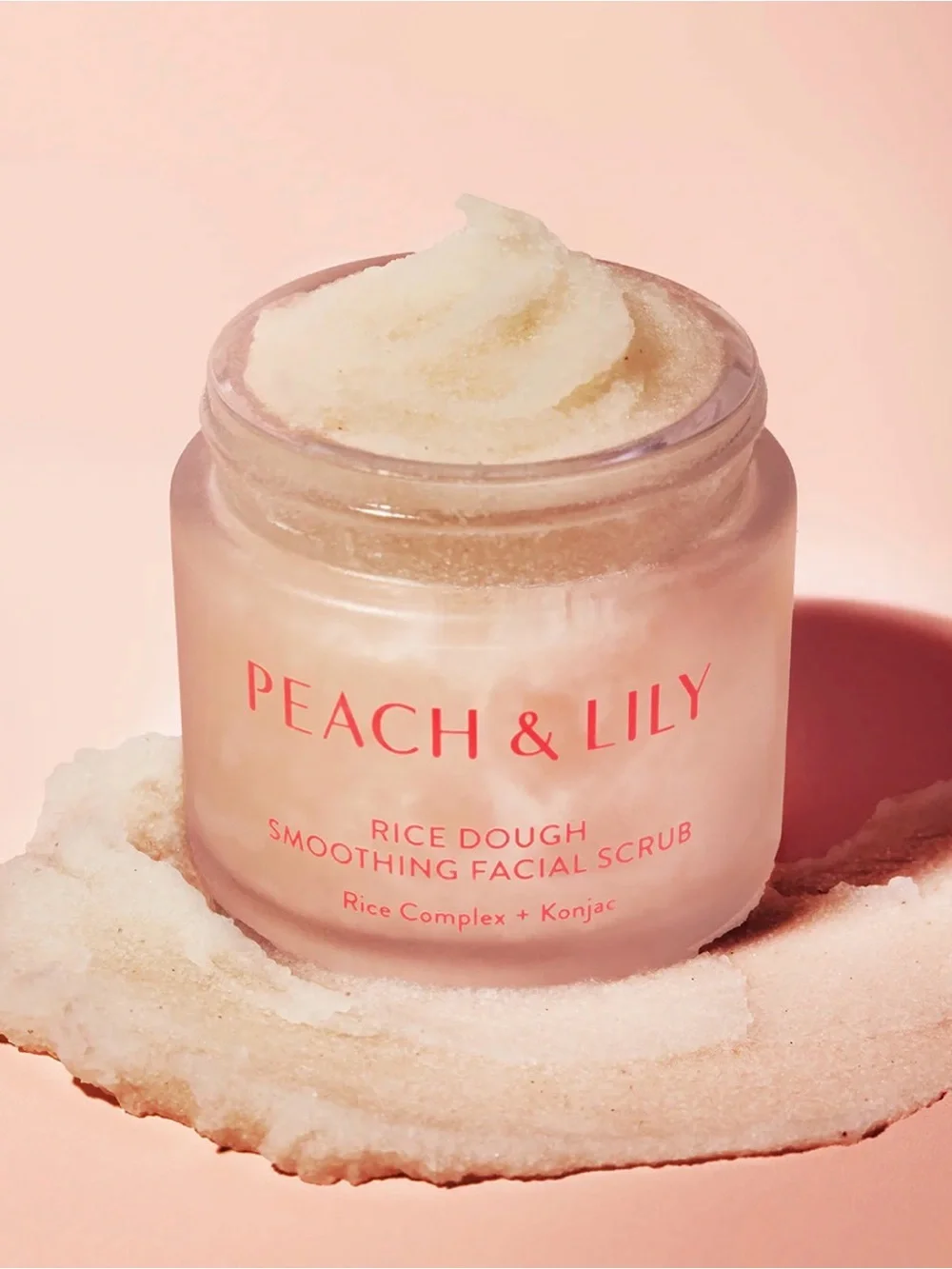 New PEACH & LILY Rice Dough Smoothing Facial Scrub